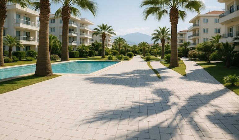 Antalya’nın Sıcak İkliminde Dış Mekân Zemini ve Parke Taşı Renk Seçimi